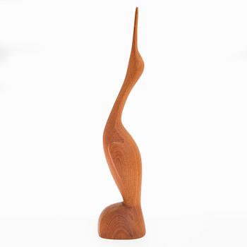 Sakari Pykälä, wooden sculpture, signed.