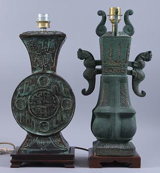 BORDSARMATURER, 2 st, orientaliska, 1900/2000-tal.