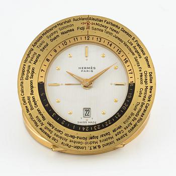 Hermès, "World Time Travel Clock", 76 mm.