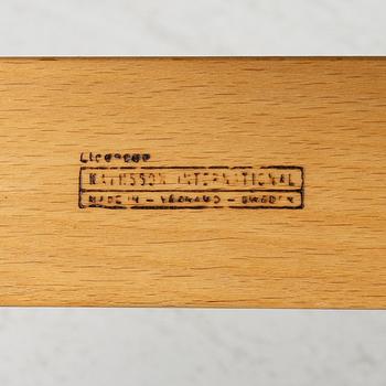 Bruno Mathsson, armchair, "Mina", Mathsson International, second half of the 20th century.