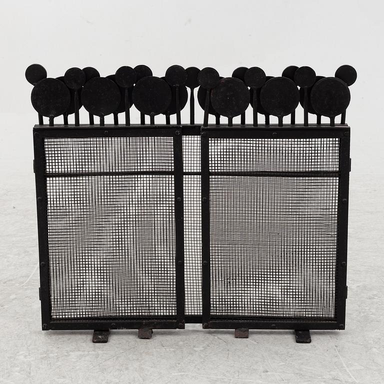 Bertil Vallien, spark guard, Boda Smide, late 20th century.