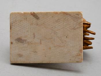 STIG BLOMBERG, skulptur, förgylld brons, sign.