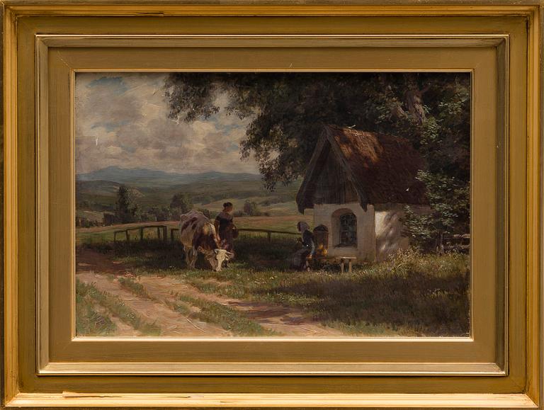 PAUL HEY, olja på duk, signerad, a tergo målning.