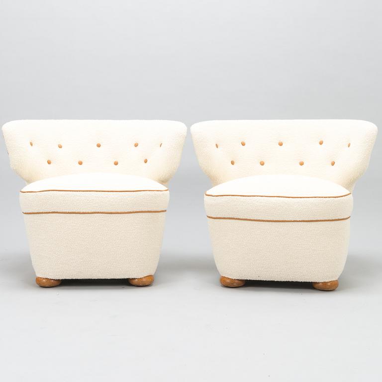 A pair of 1950's armchairs for Oy Pauk Boman Ab.