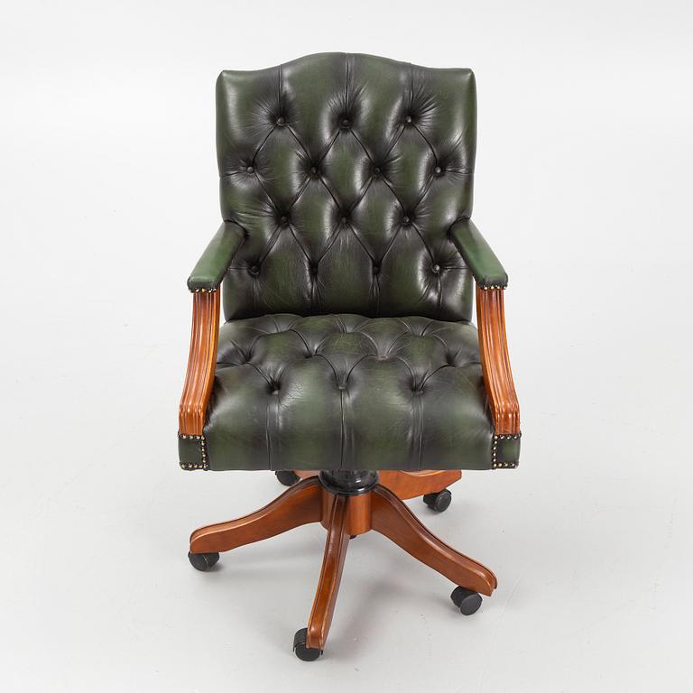 Desk chair, English style, second half of the 20th Century.