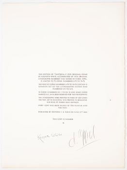 Karel Appel, portfolio with 5 lithographs in colour, "Tantrika 1", 1983, signed 16/75.