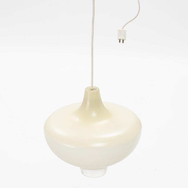 A glass ceiling light, Scandinavia, mid 20th Century.
