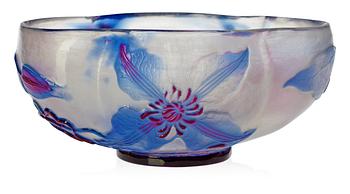 743. An Emile Gallé Art Noveau 'fire-polished' cameo glass bowl, Nancy, France.