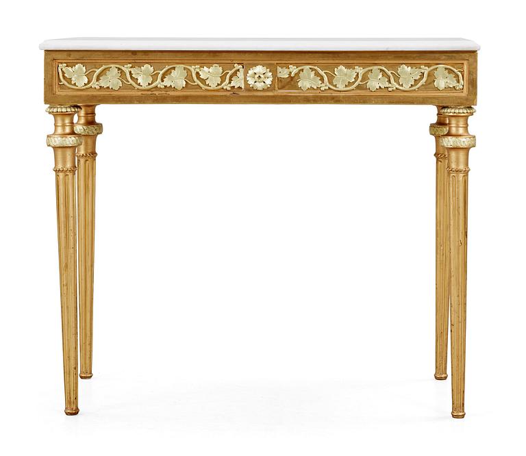 A late Gustavian 18th century console table.