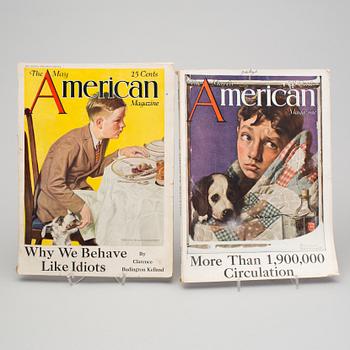 24 paper magazines including "The American Magazine" and "Woman" from the 1920's.