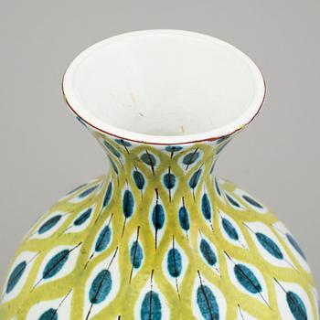STIG LINDBERG, vas i fajans, Gustavsberg studio 1950-tal.