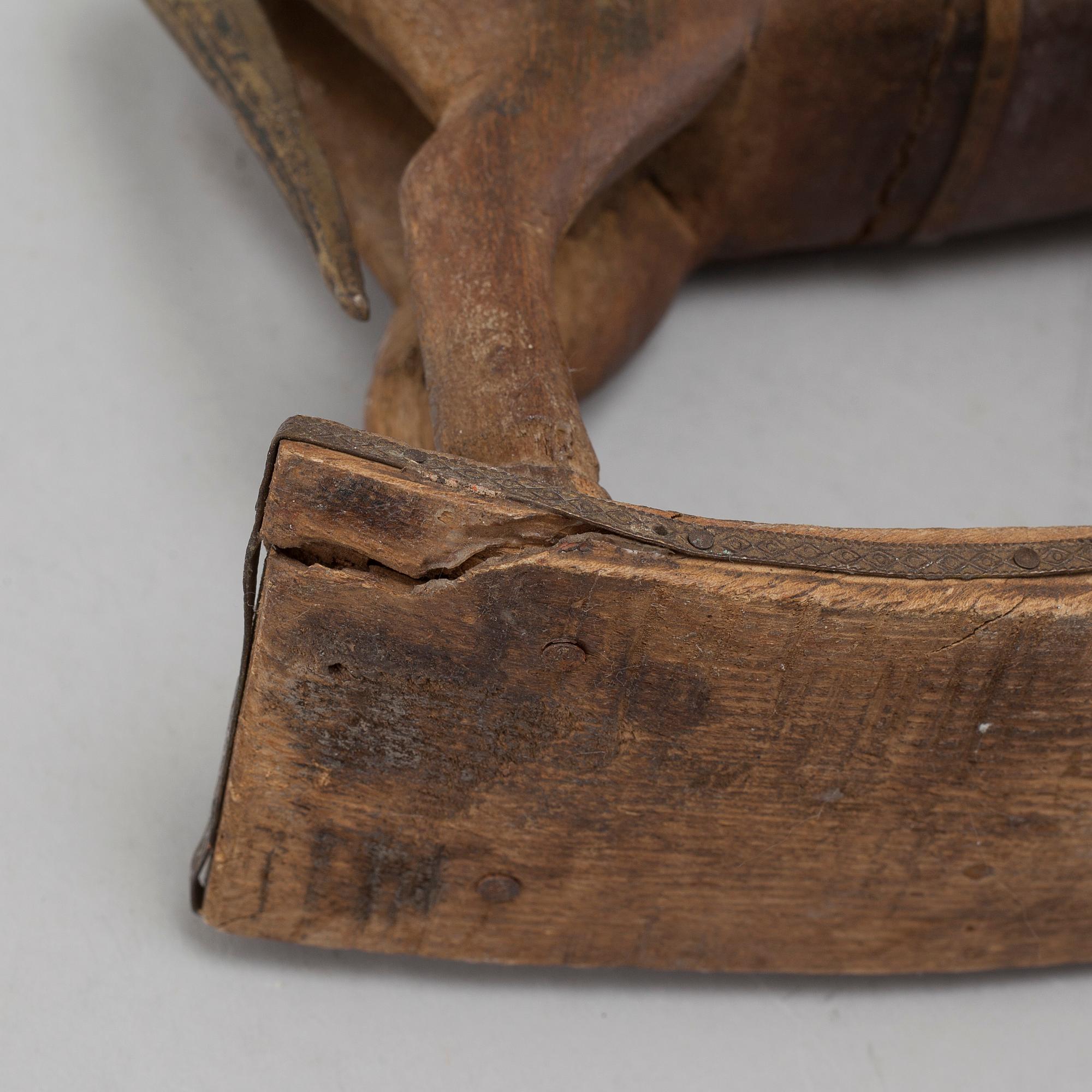 Five wooden toys from the latter half of the 20th century.