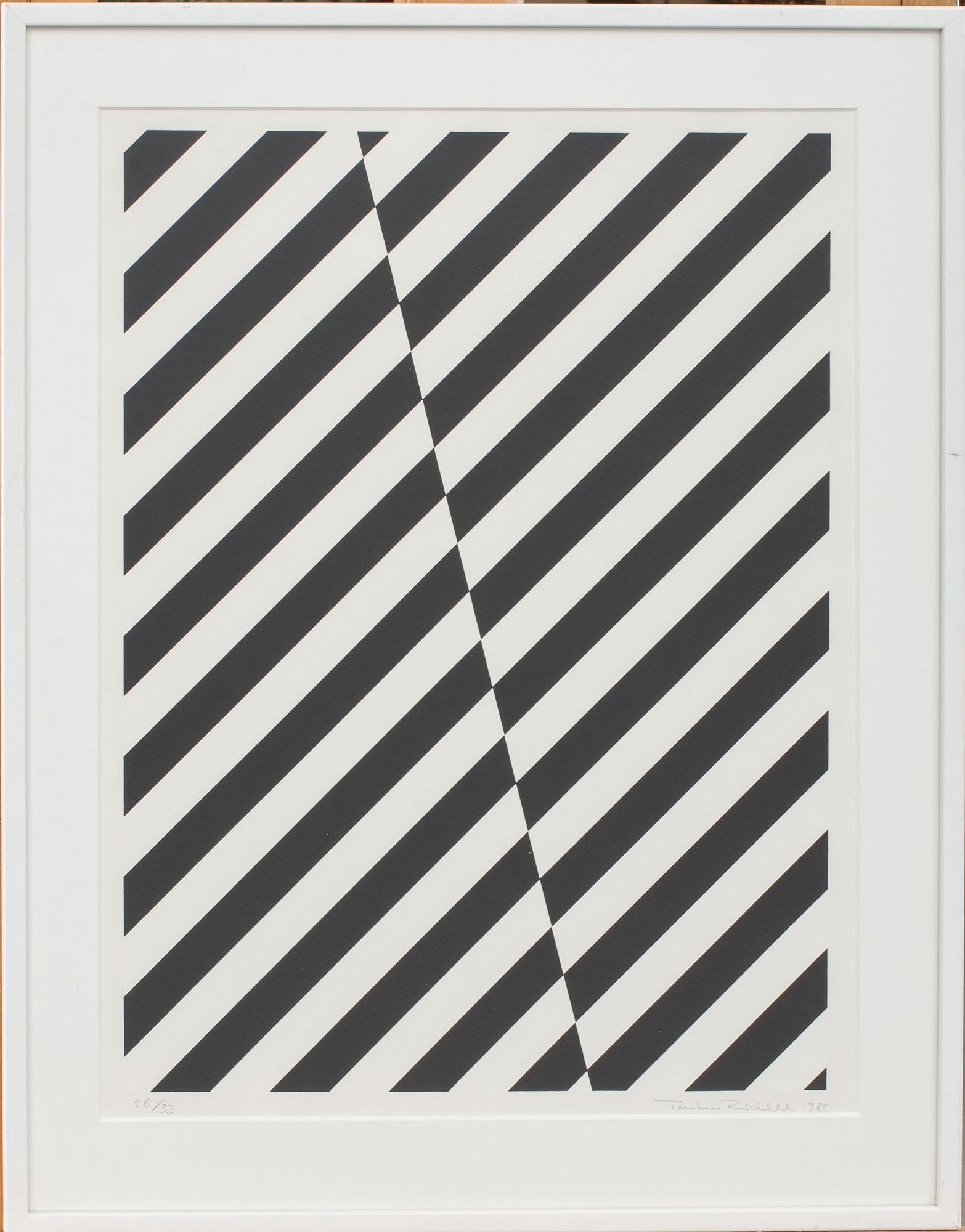 TORSTEN RIDELL, serigrafier, 2 st, signerade, daterade 1983 samt numrerade 28/33 och 24/33..