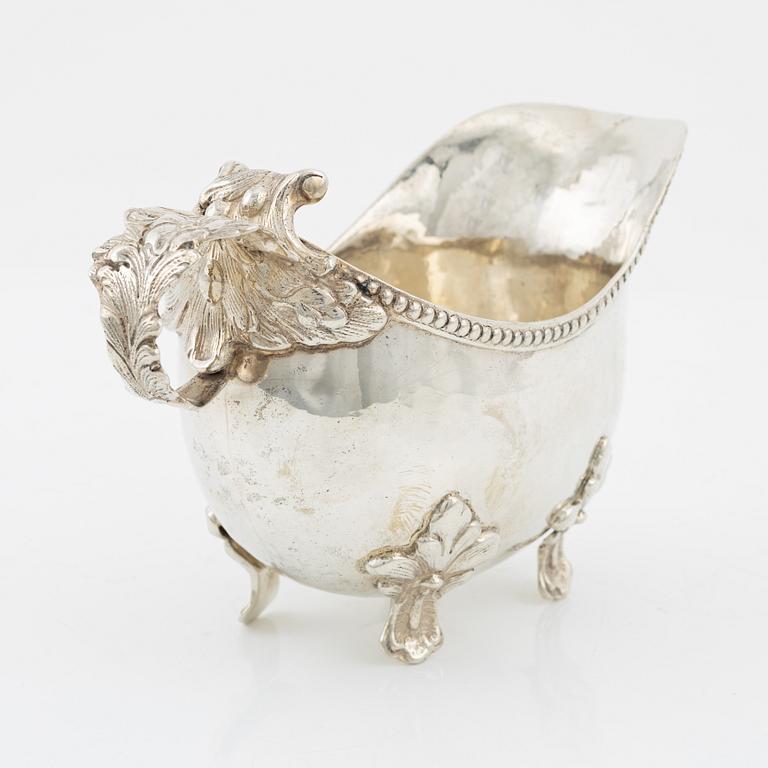 Såskanna, silver, rokokostil.