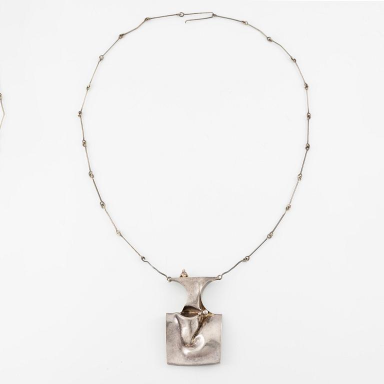 Björn Weckström, collier "Space Barbarella", sterlingsilver, Finland 1971, för Lapponia.