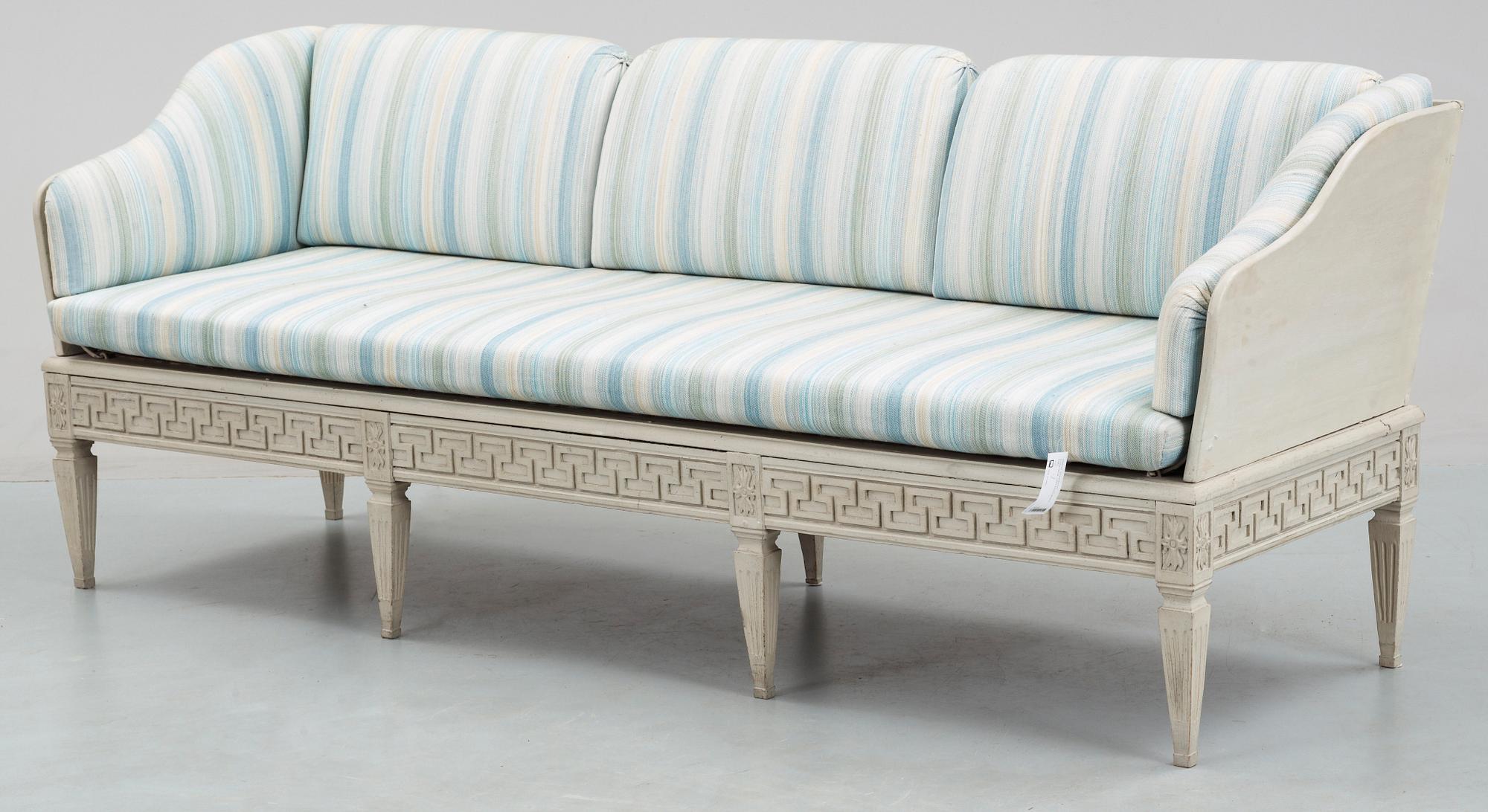 TRÅGSOFFA, gustaviansk, 1700-talets andra hälft.