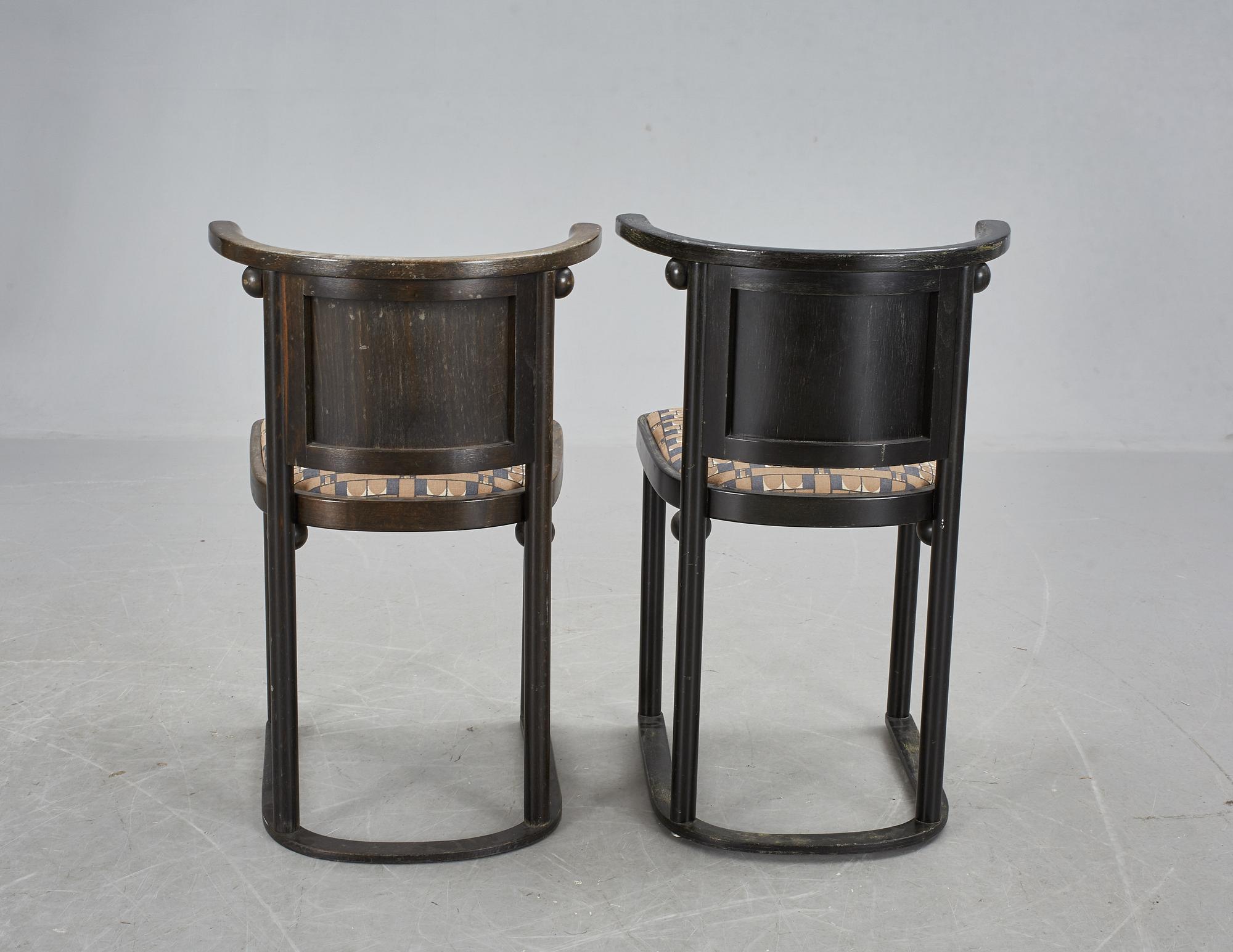 STOLAR, ett par, "Fladdermus", Josef Hoffmann, Wittmann.
