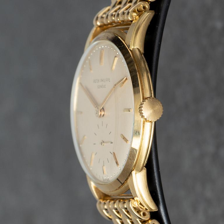 Patek Philippe, Calatrava, "Beads of rice bracelet by Gay Frères", ca 1954.