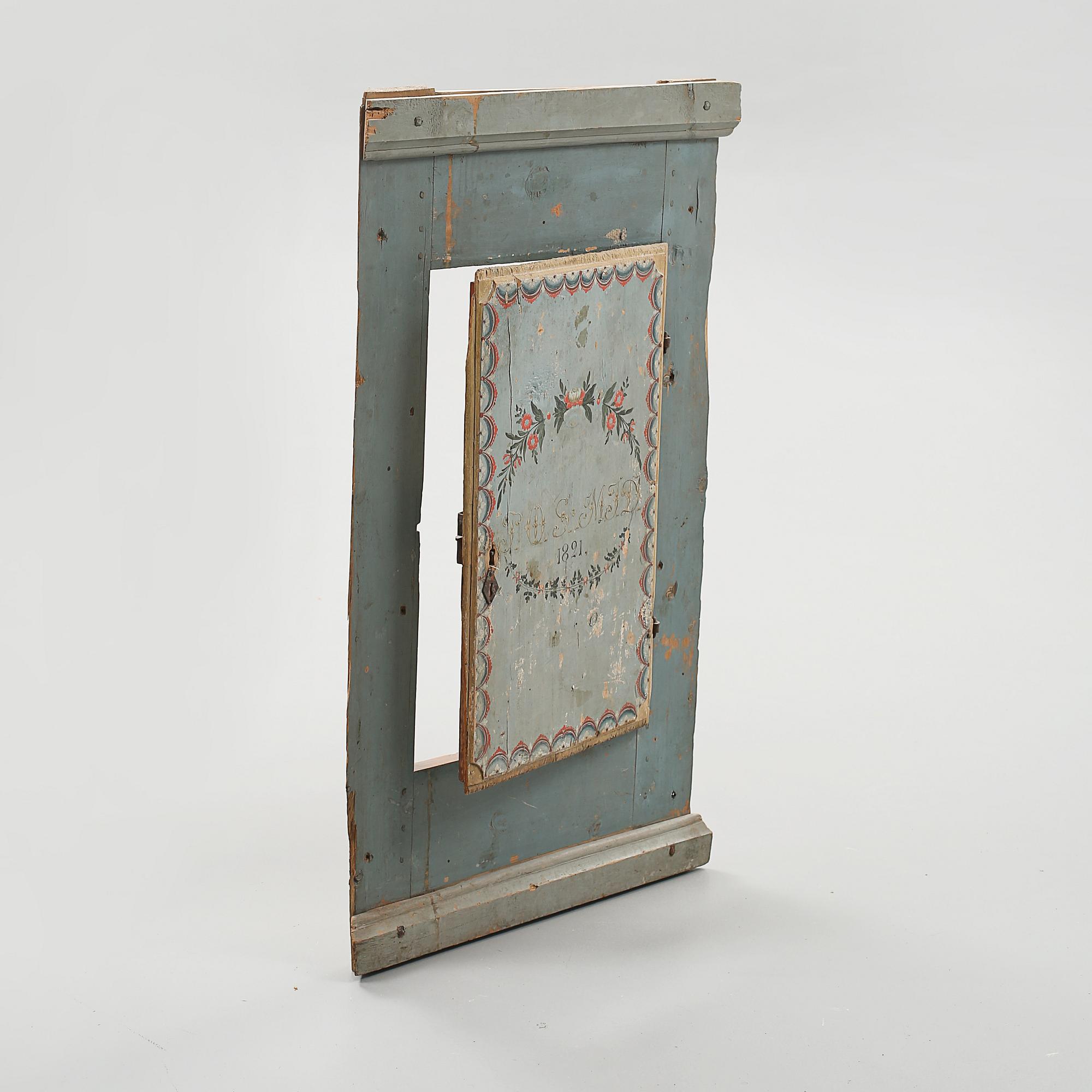 FRONT med LUCKA, allmoge, Jämtland, daterad 1821.