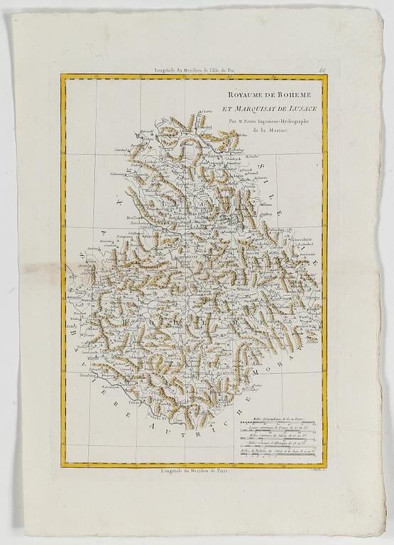 KARTOR, 3 st, Moravia. 16-1800-tal.