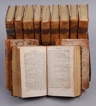 BÖCKER, 12 band, "Jorden och dess invånare", von Zimmermann, Stockholm, 1817-32.