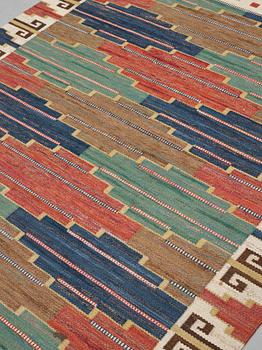 Märta Måås-Fjetterström, Matto, "Blå heden", flat weave, ca 219-220,5 x 181,5-185,5 cm, signed AB MMF.