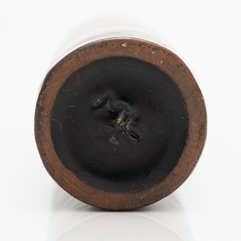 Marita Lybeck, a red clay vase, "Milano" signed ML.