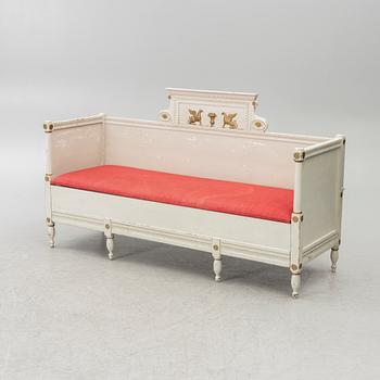Utdragssoffa, sengustaviansk stil, 1800-talets början.