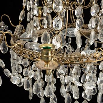 A mid 20th century gustavian style chandelier.