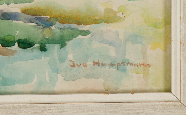 Ivo Hauptmann, watercolour, signed.