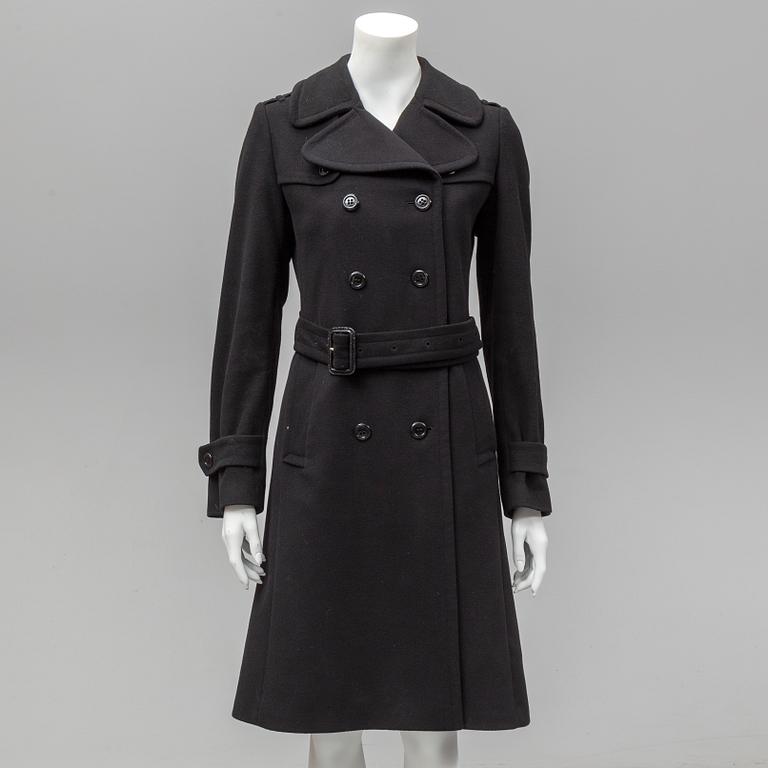 BURBERRY, a wool and cashmere blend coat, size 36.