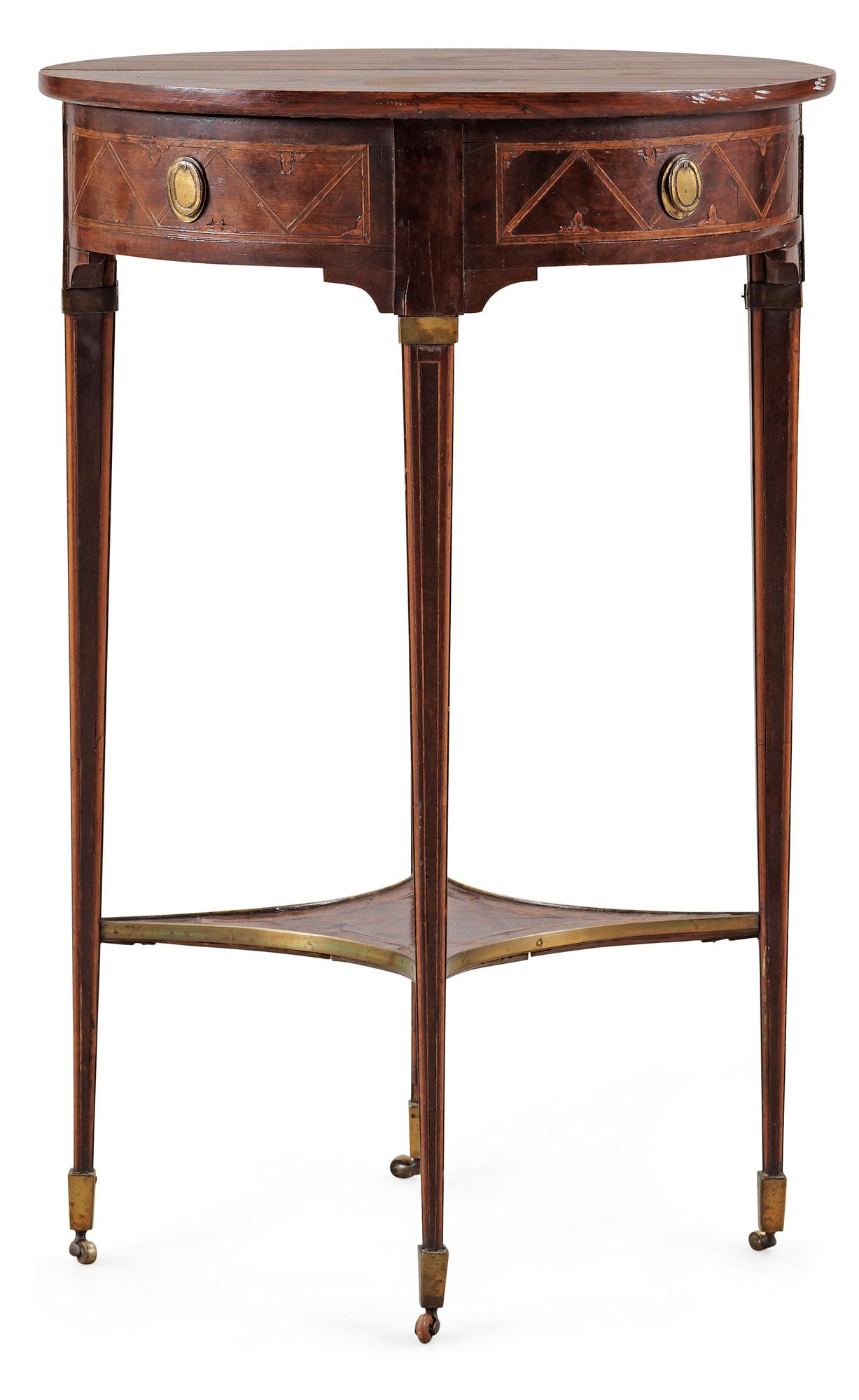 A Gustavian late 18th Century table in the manner of A. Lundelius.