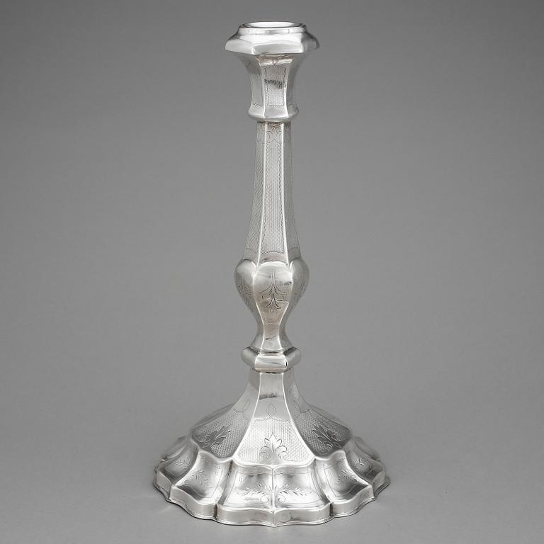 LJUSSTAKE, silver, Österrike-Ungern 1867-1872. Vikt ca 458 gram.