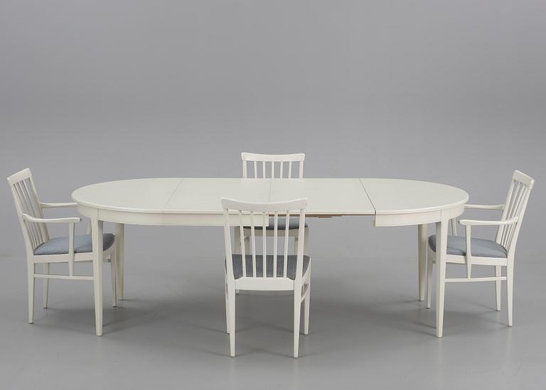 MATGRUPP, 5 delar, "Herrgården", Carl Malmsten, Bodafors, 1900-talets mitt.