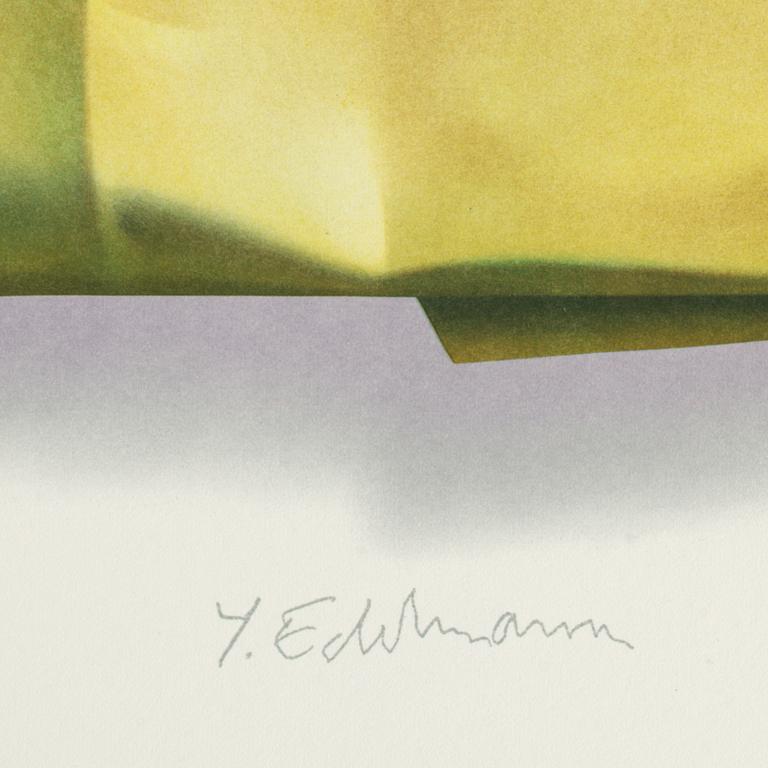 Yrjö Edelmann, färglitografi, 2001, stamped signature 109/199.