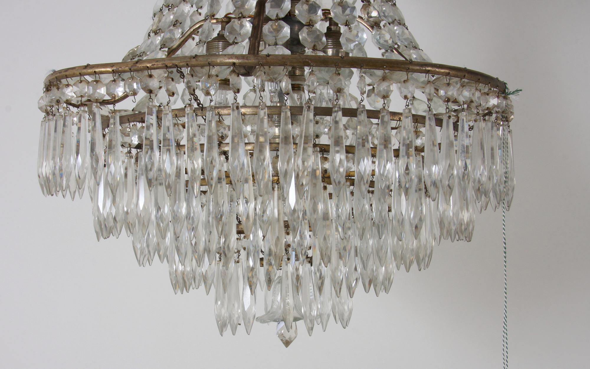 LJUSKRONA, gustaviansk stil, omkring 1900.