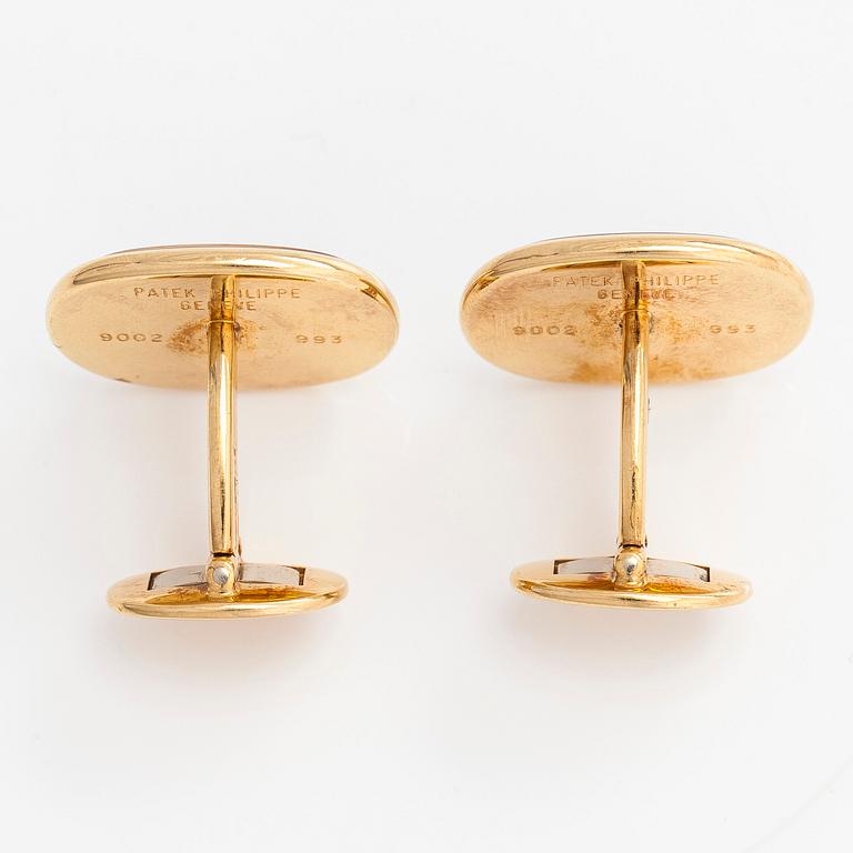Patek Philippe, kalvosinnapit, "Ellipse", 18K kultaa.