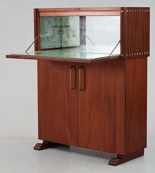 An Otto Schulz mahogany bar cabinet, Boet, Gothenburg 1940's.