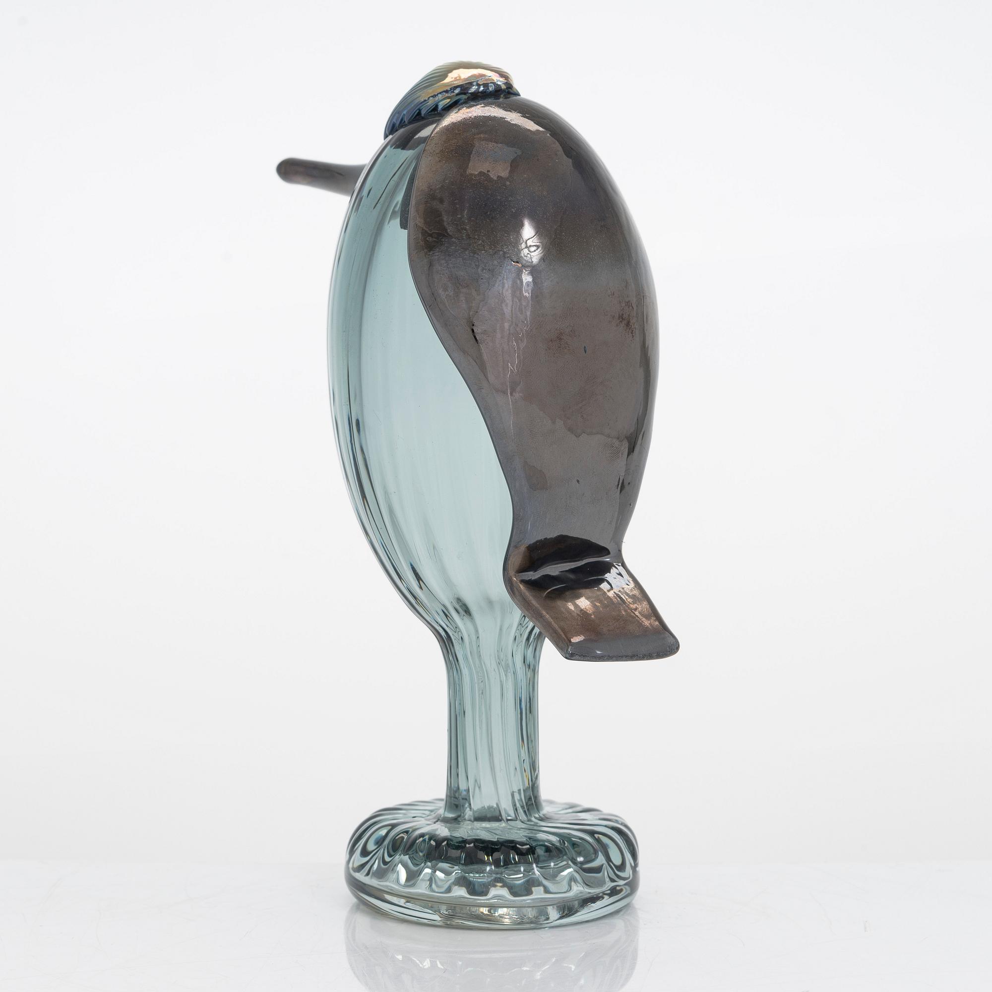 Oiva Toikka, glasfågel, signed Oiva Toikka Iittala.