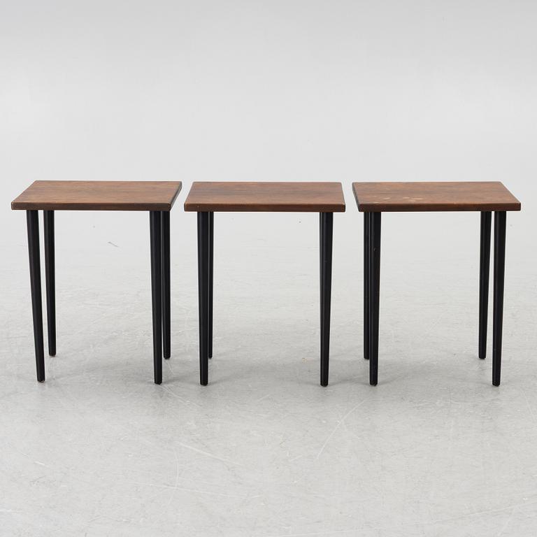 Kurt Østervig, a 4-piece nesting table, Jason, Denmark, 1950's/60's.