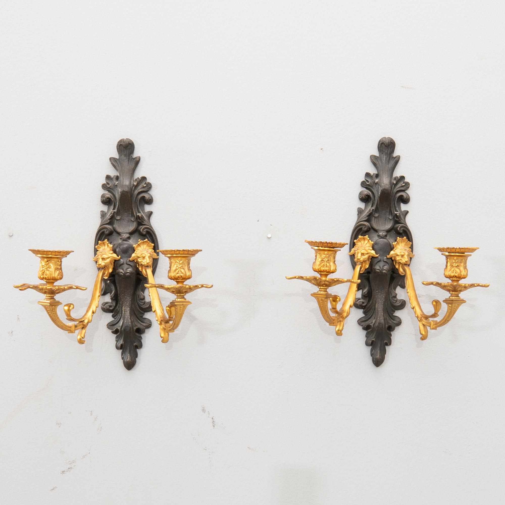 Appliquer ett par Louis XV-stil 1900-talets senare del/2000-tal.