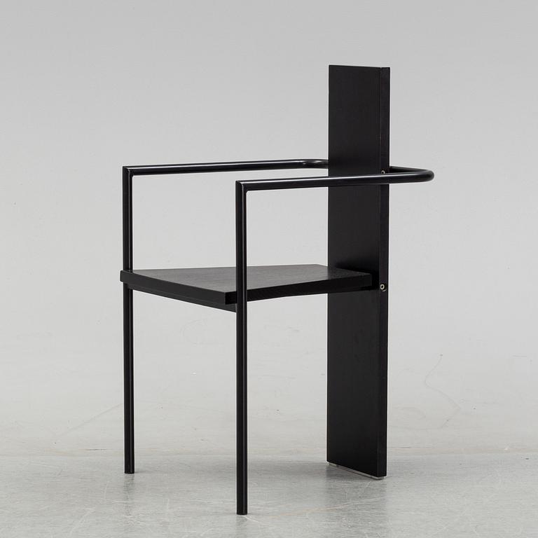 A 'Concrete' armchair by Jonas Bohlin for Källemo, designed 1980.