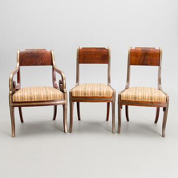 A TEN PIECE JACOBSTYLE FURNITURE SUITE, Russia early 19th century.