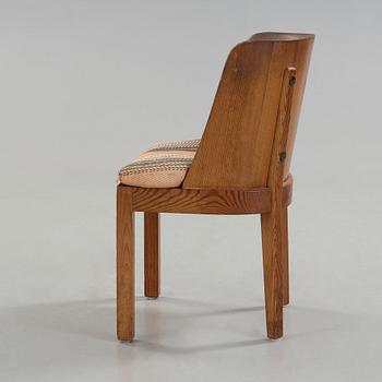 Axel Einar Hjorth, a 'Lovö' stained pine armchair, Nordiska Kompaniet, Sweden 1930's.