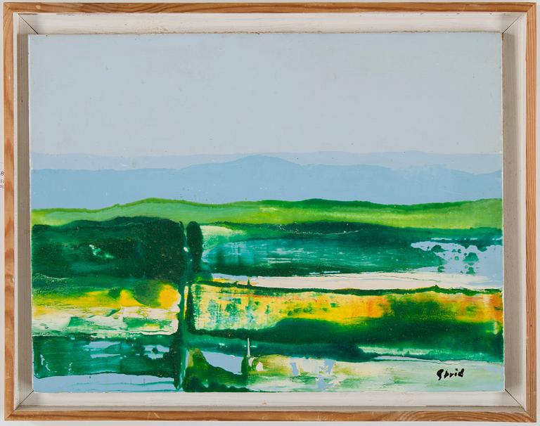 HARDY STRID, 2 st, epoxiemalj, signerade.