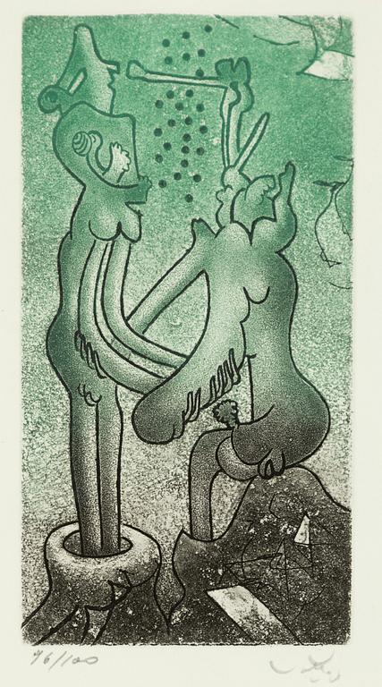 Roberto Matta, "Fous riez", 2 pcs.