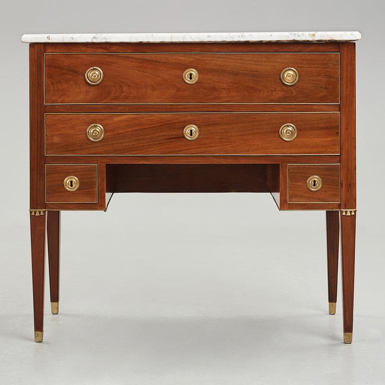 A late Gustavian late 18th century writing-commode.