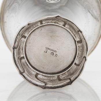 Petter Eneroth, bägare, silver, Stockholm 1778.