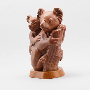 FIGUR, stengods, Gunnar Nylund, Rörstrand, monogramsignerad och numrerad 52/100, 1900-talets andra hälft.