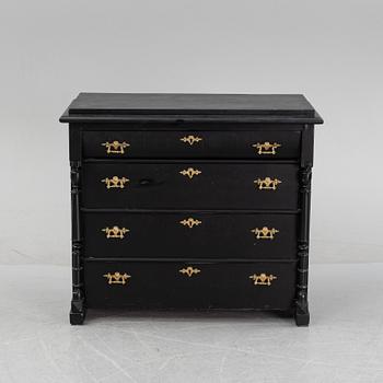 A pianted dresser from around the year 1900.